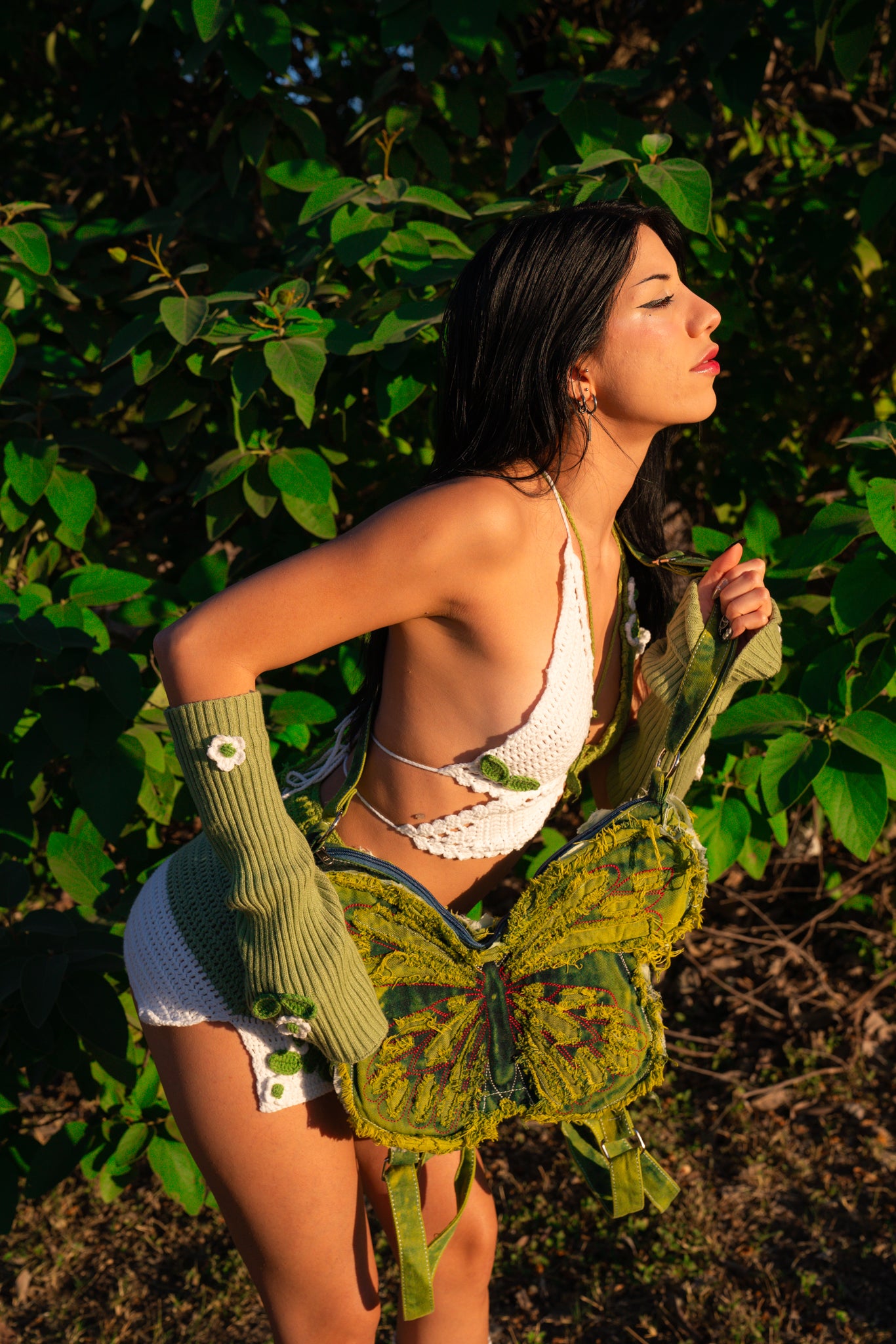 Green Butterfly Bag