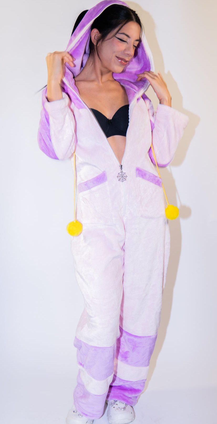 Street Fighter Juri Costume for Cosplay /Halloween | Onesie + Spider + Black Bra 3 Piece