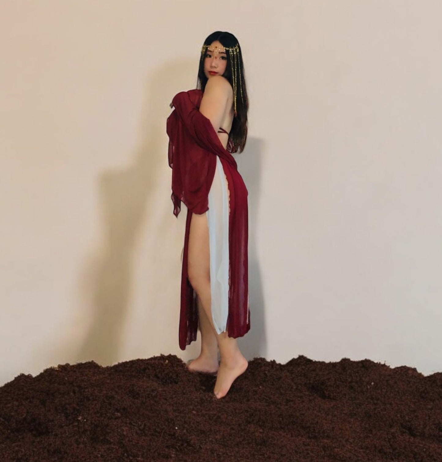 Dessert Princess Festival Outfit | Butterfly Top + Wrap Skirt + Shawl + Thong
