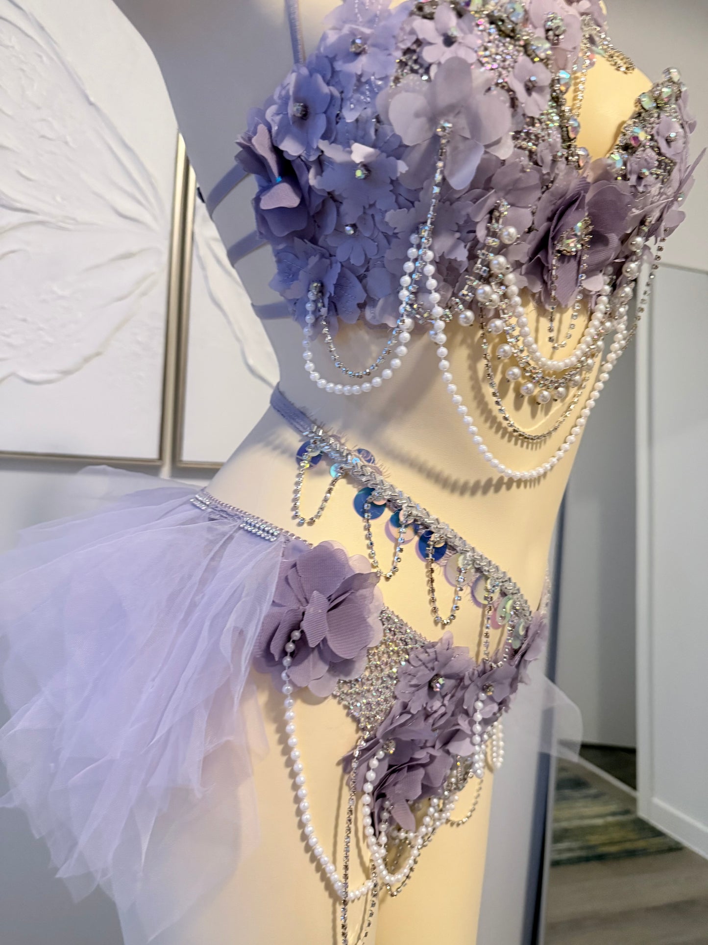 3D Violet Muse Rave Festival Outfit | Top + Bottom