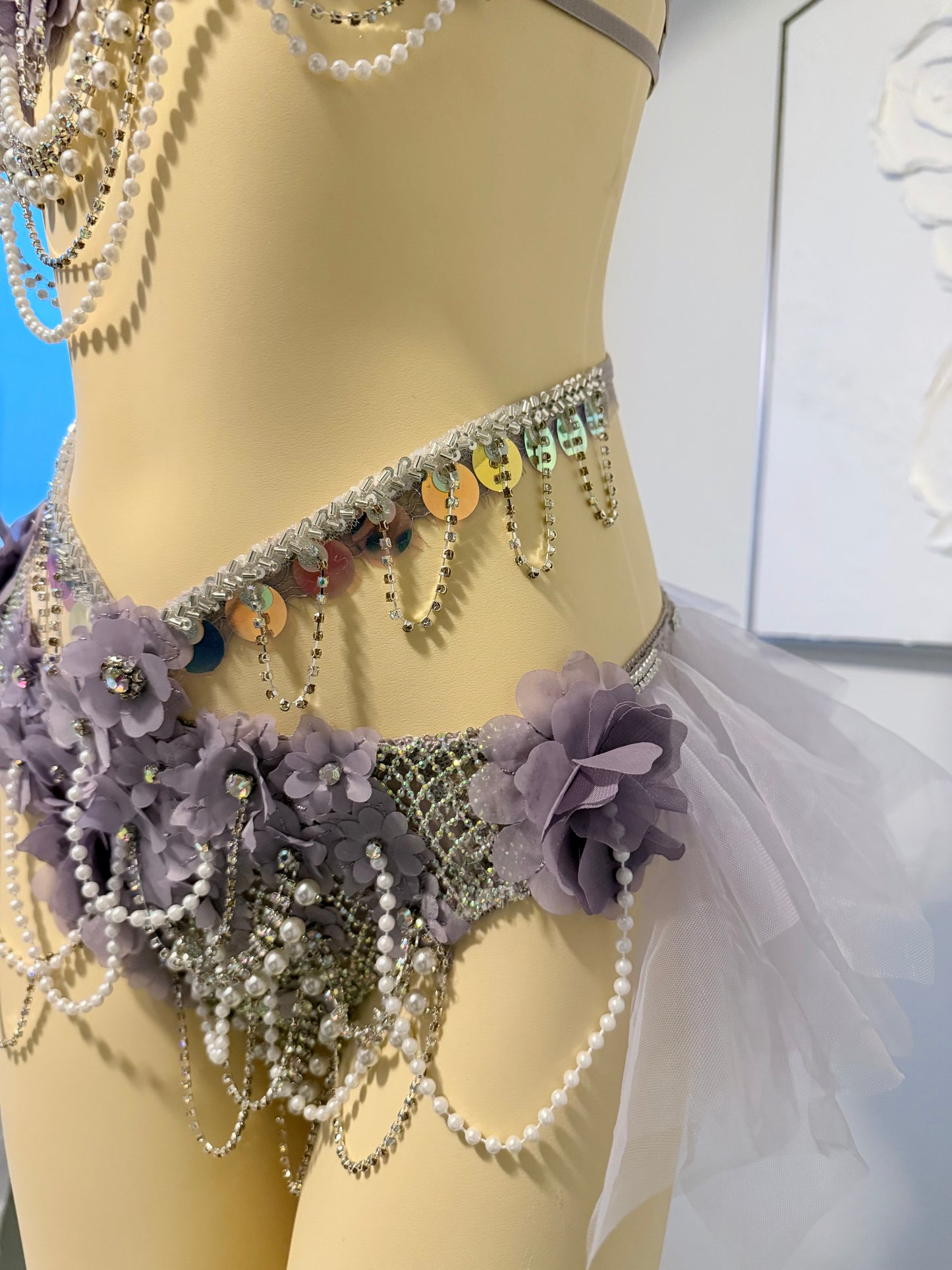 3D Violet Muse Rave Festival Outfit | Top + Bottom