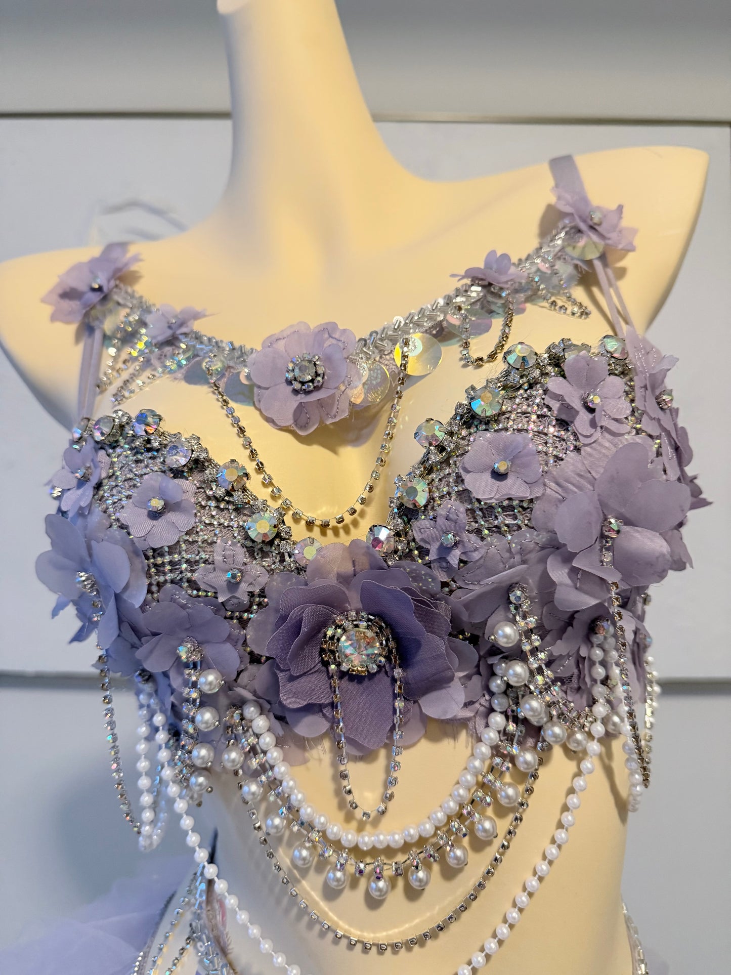 3D Violet Muse Rave Festival Outfit | Top + Bottom