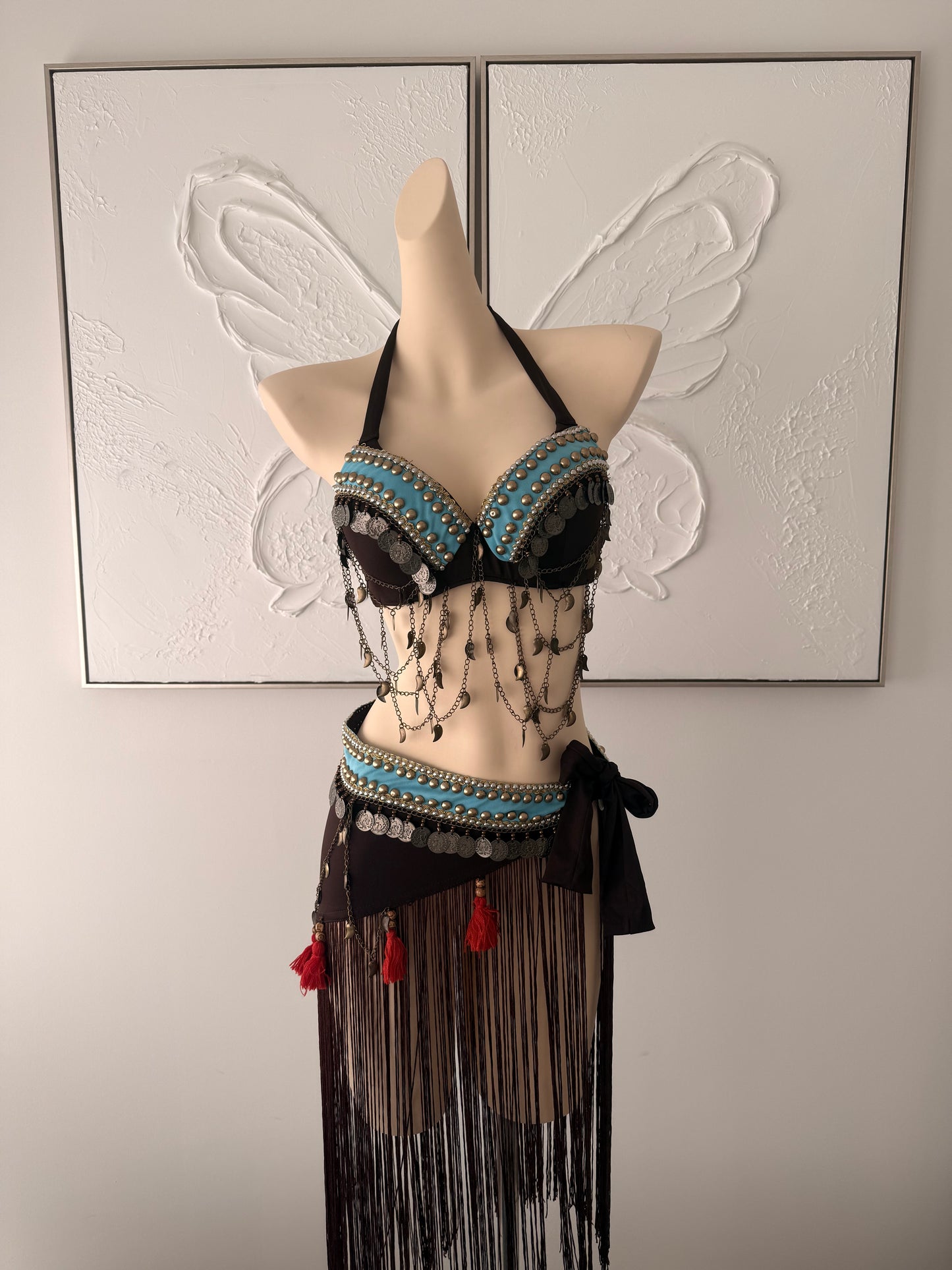 Sultan’s Mirage | Rave Festival Outfit | Top + Wrap Skirt 2 Piece Set