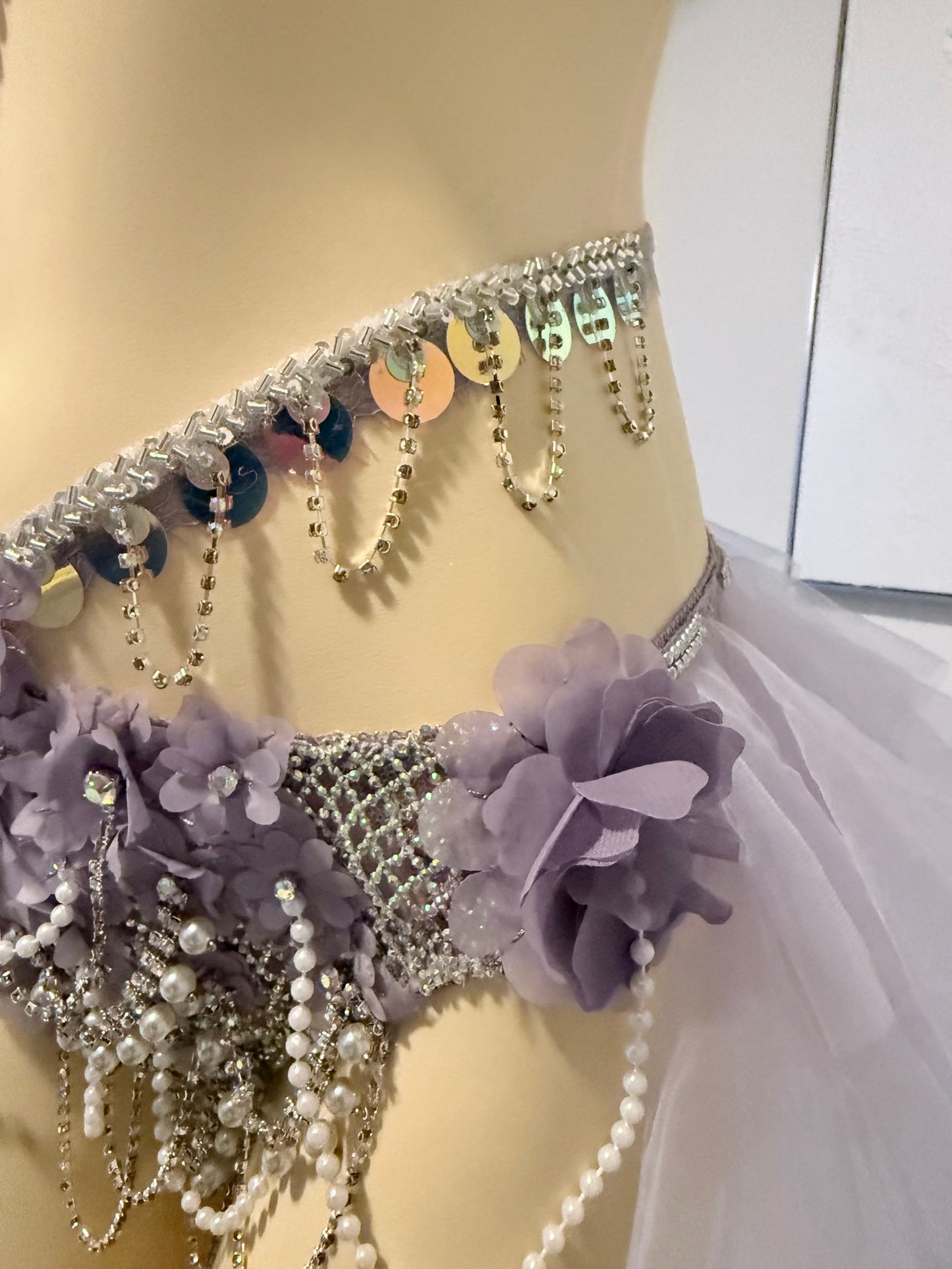 3D Violet Muse Rave Festival Outfit | Top + Bottom