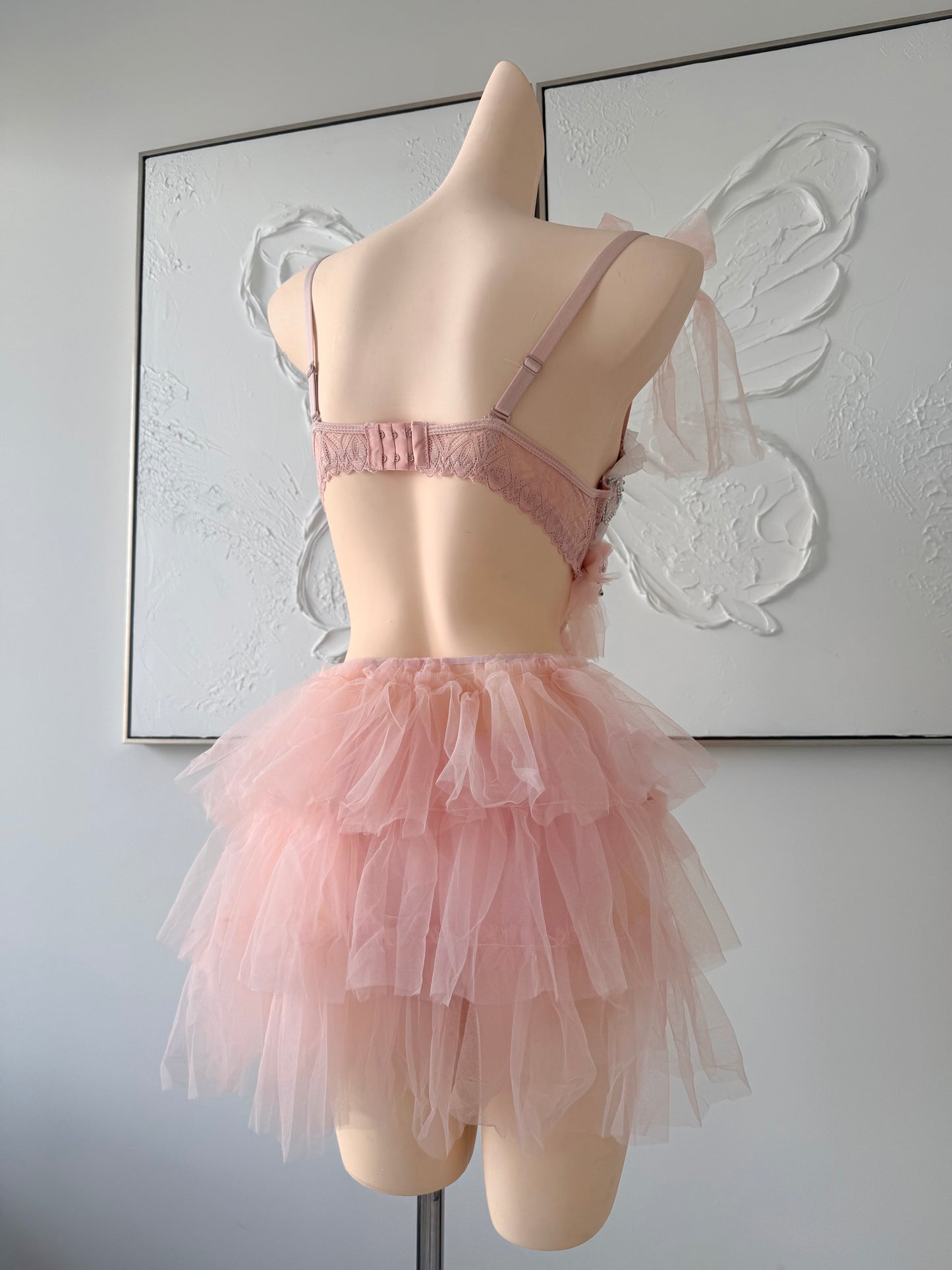 Soft Blush Rave Festival Outfit | Bodysuit