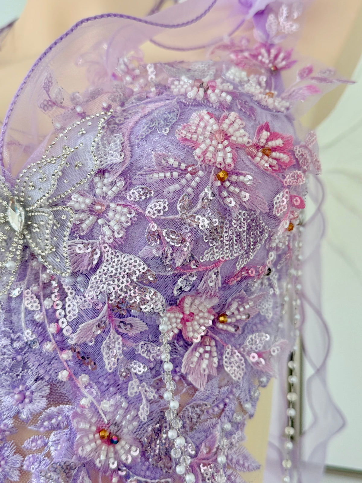 Violet Bloom Fairy Set | Purple Floral Rave Festival Outfit | Top + Skirt + Shorts + Necklace