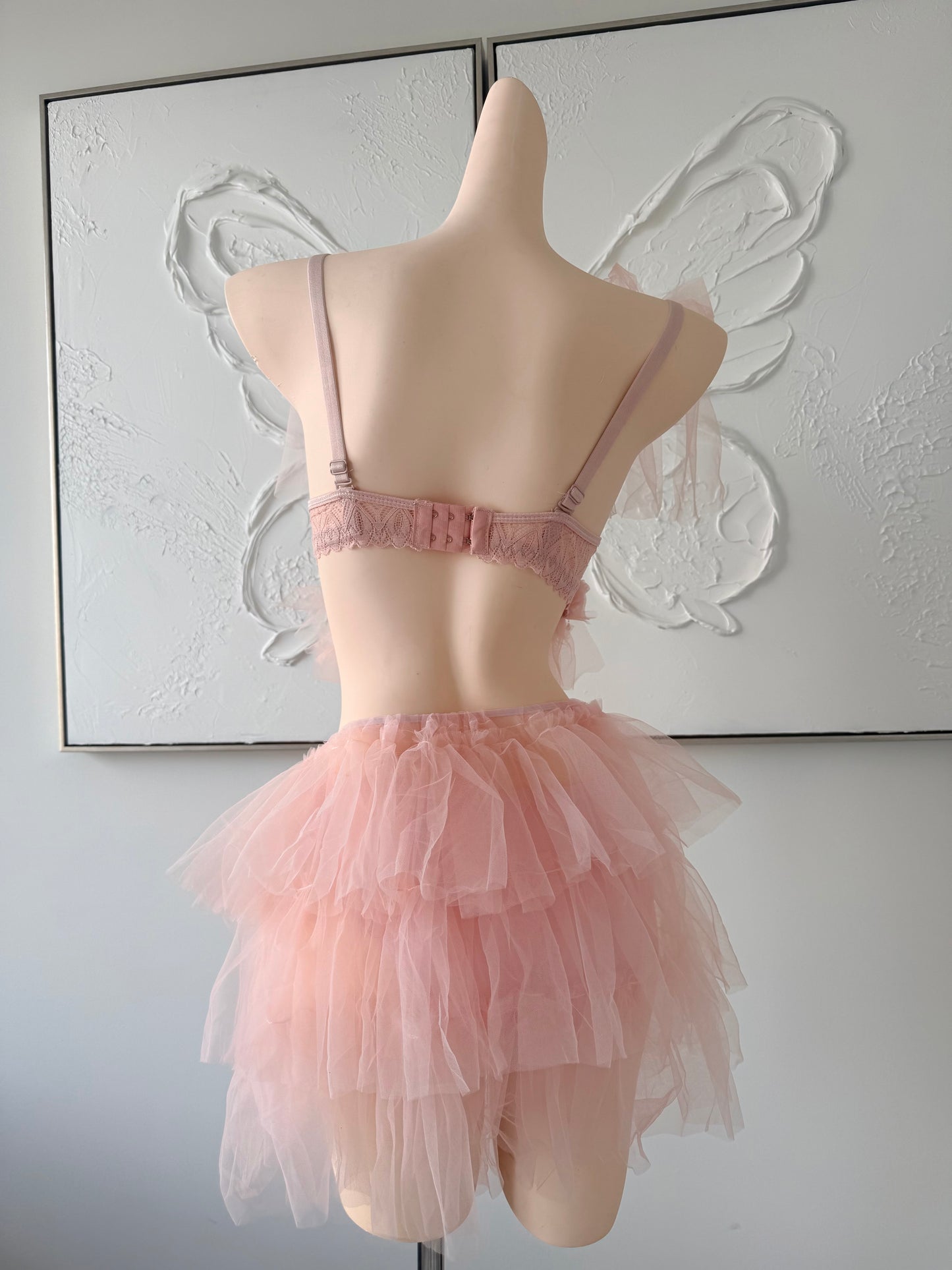 Soft Blush Rave Festival Outfit | Bodysuit