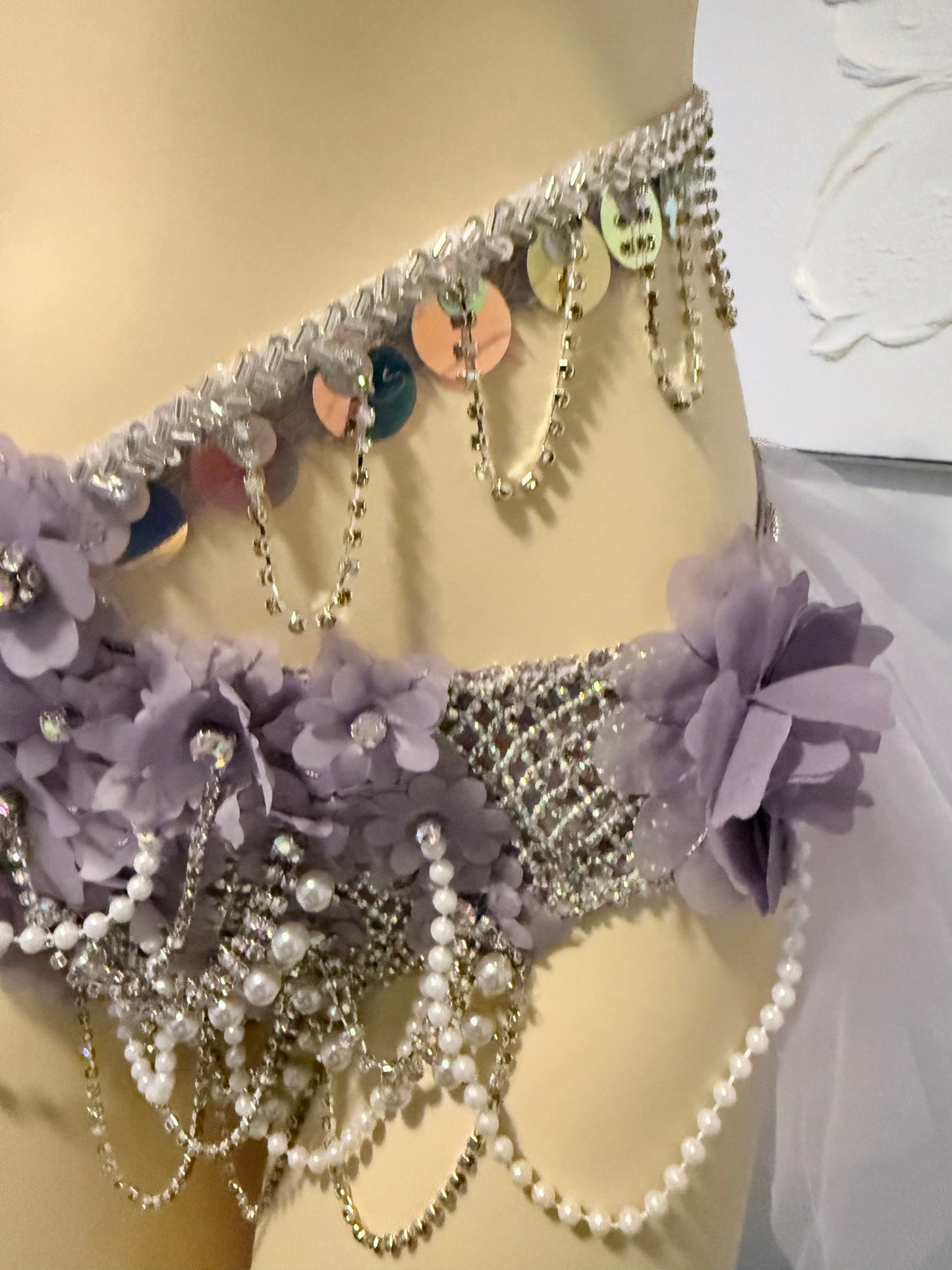 3D Violet Muse Rave Festival Outfit | Top + Bottom