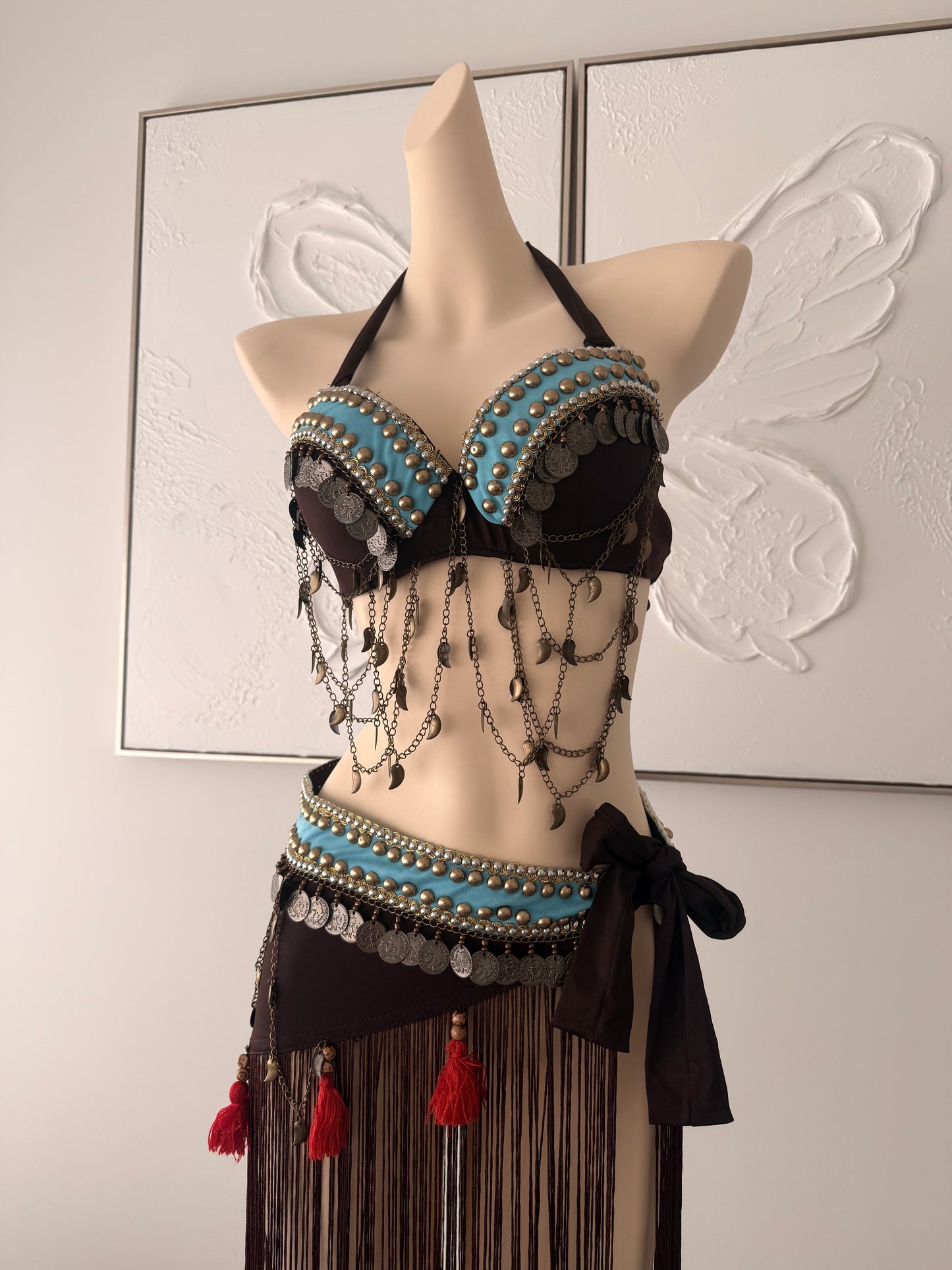 Sultan’s Mirage | Rave Festival Outfit | Top + Wrap Skirt 2 Piece Set
