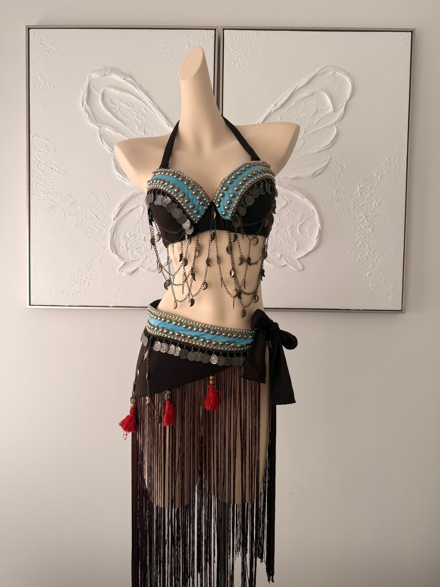 Sultan’s Mirage | Rave Festival Outfit | Top + Wrap Skirt 2 Piece Set